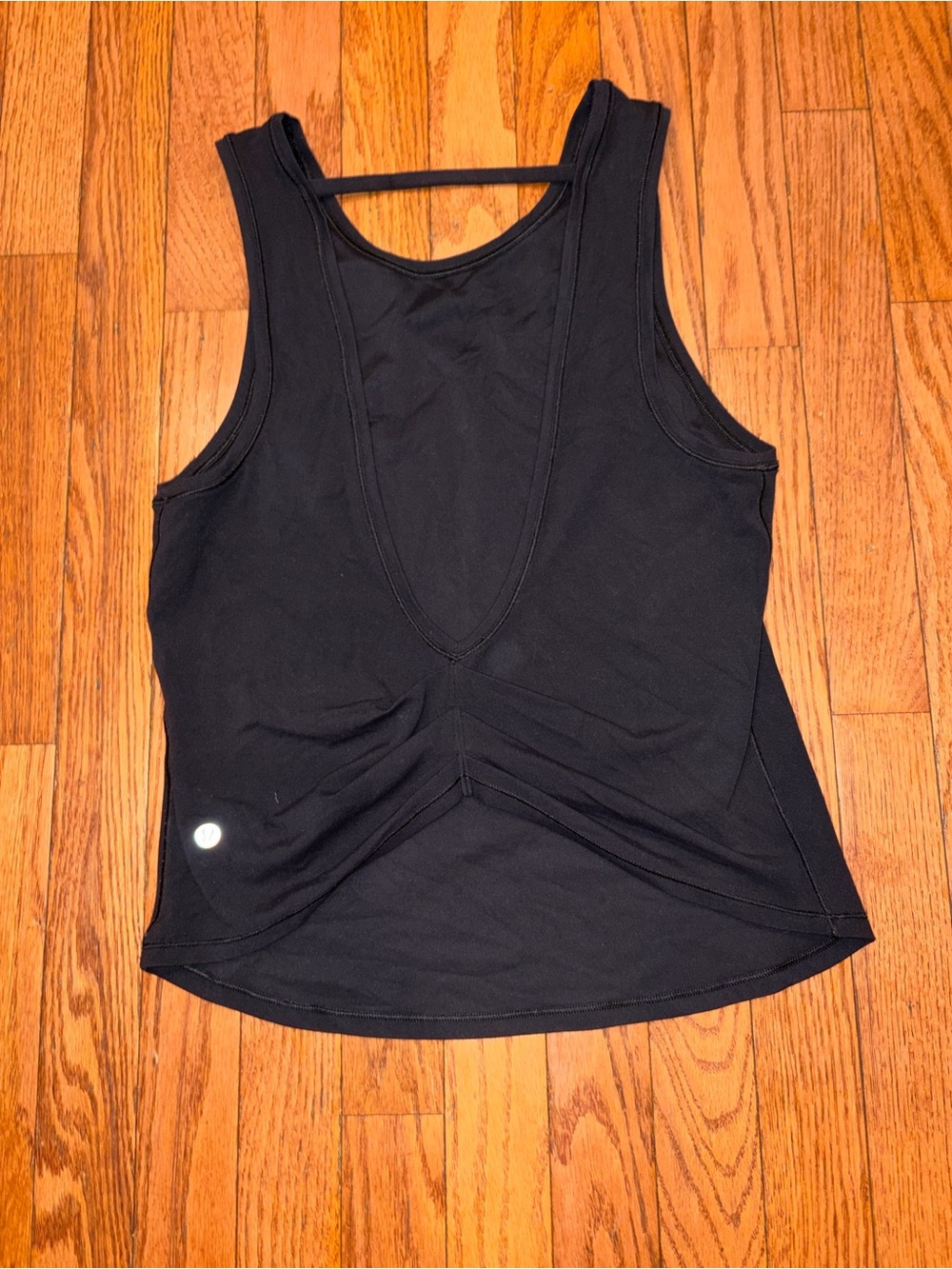 lululemon athletica Black 6 Open back Tank